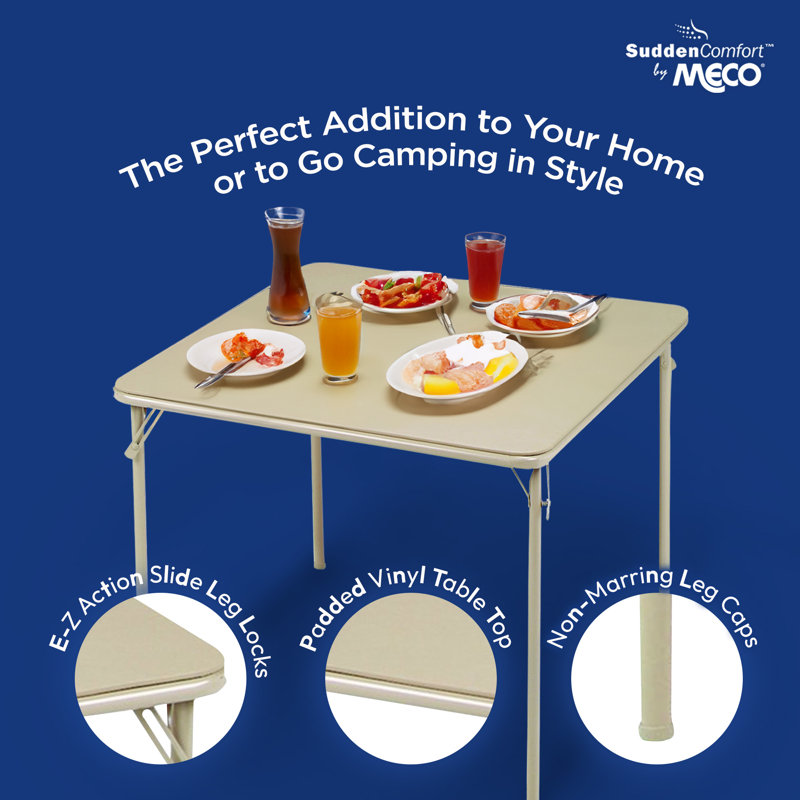 Meco card table and chairs sales